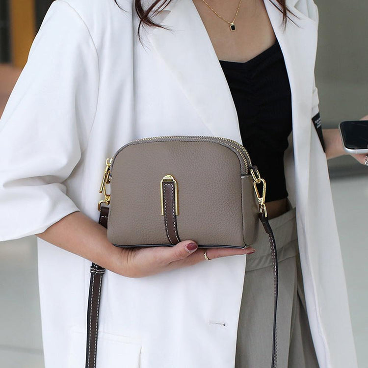 Large Capacity Leather Crossbody Bag
