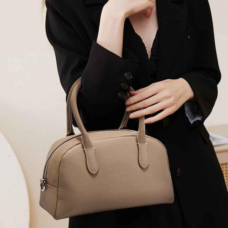 Large Capacity Leather handle pillow Bag