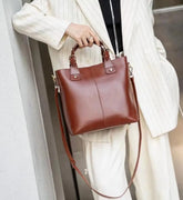 Large Capacity Plant-Tanned Soft Leather
