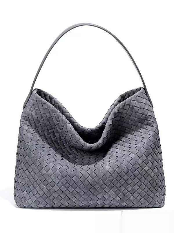 Large-Capacity Portable Woven Handbag