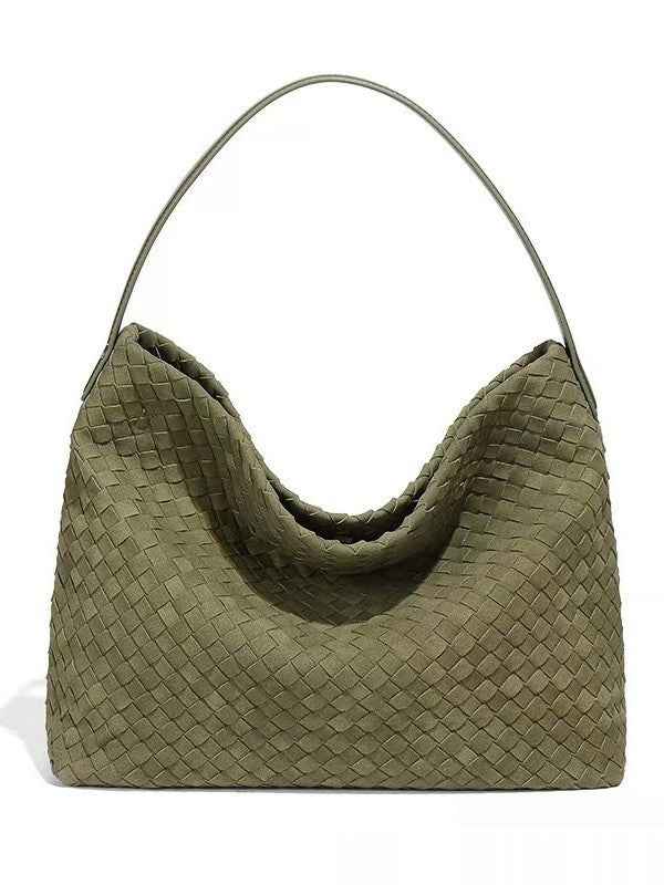 Large-Capacity Portable Woven Handbag