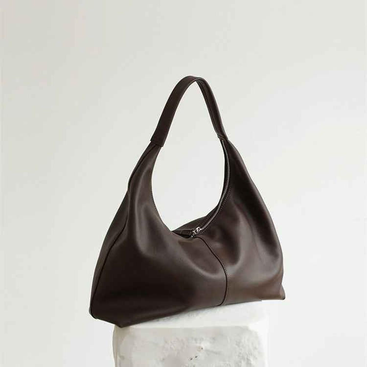 Large Capacity Soft Leather Shoulder Bag for Everyday Chic Style