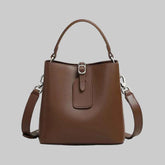 Large Leather Bucket handle Crossbody