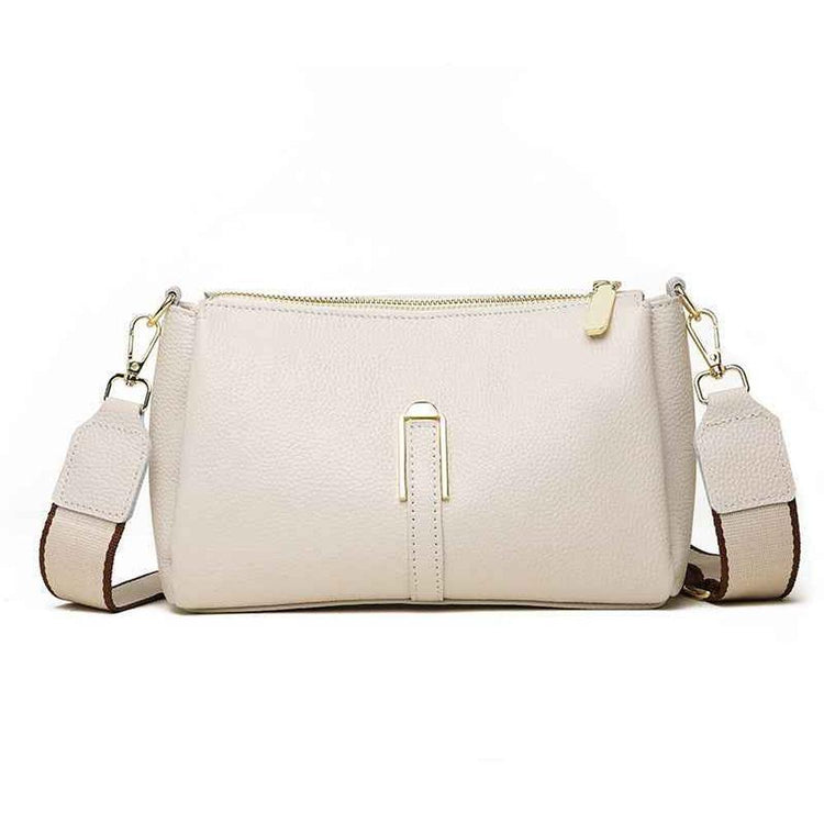 Large multifonctional leather crossbody bag