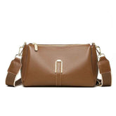 Large multifonctional leather crossbody bag
