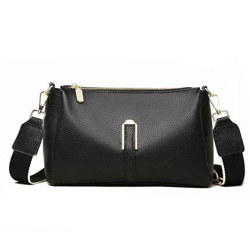 Large multifonctional leather crossbody bag