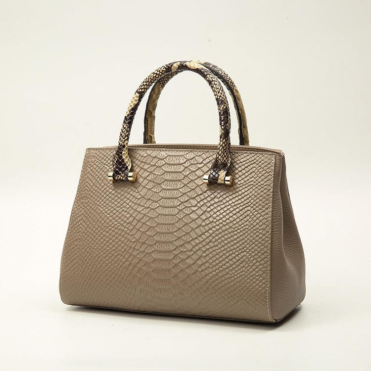 Large textured leather Handbag