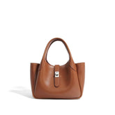 Leather Basket Handbag - Chic and Stylish Leather Handbags for Every Occasion