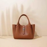 Leather Basket Handbag - Chic and Stylish Leather Handbags for Every Occasion