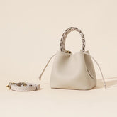 Leather Bucket Bag - Stylish Crossbody Design for Everyday Use