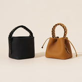 Leather Bucket Bag - Stylish Crossbody Design for Everyday Use