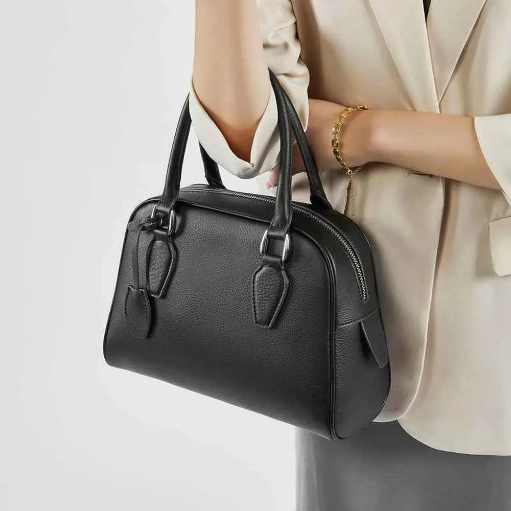 Leather Classic handle Bag