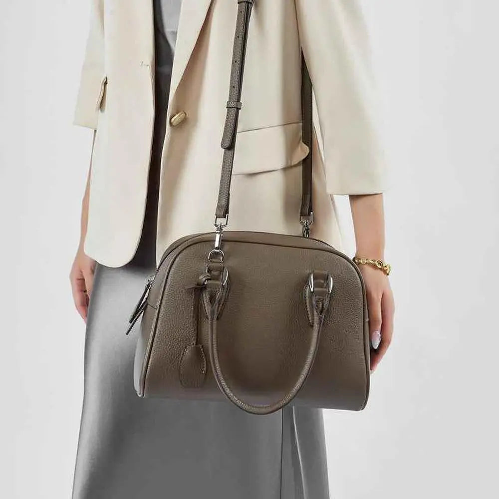 Leather Classic handle Bag