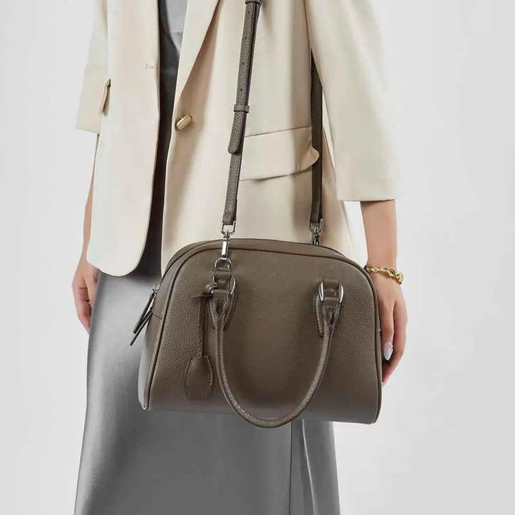 Leather Classic handle Bag