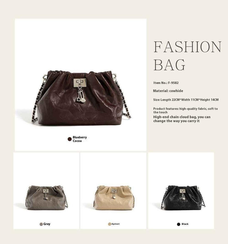 Leather Cloud Shoulder Bag