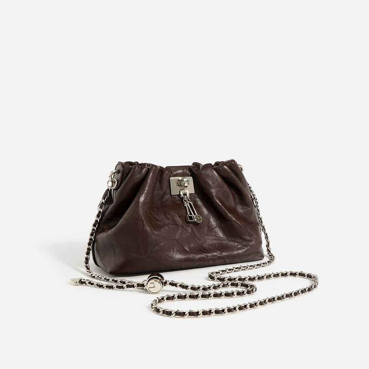 Leather Cloud Shoulder Bag