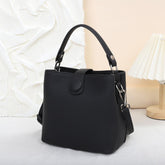 Leather Crossbody Bag - Stylish Bucket Messenger for Everyday Use