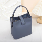 Leather Crossbody Bag - Stylish Bucket Messenger for Everyday Use