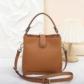 Leather Crossbody Bag - Stylish Bucket Messenger for Everyday Use