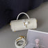 Leather Cylinder Handbag