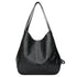 Leather Large Capacity Marble Grain Shoulder Bag