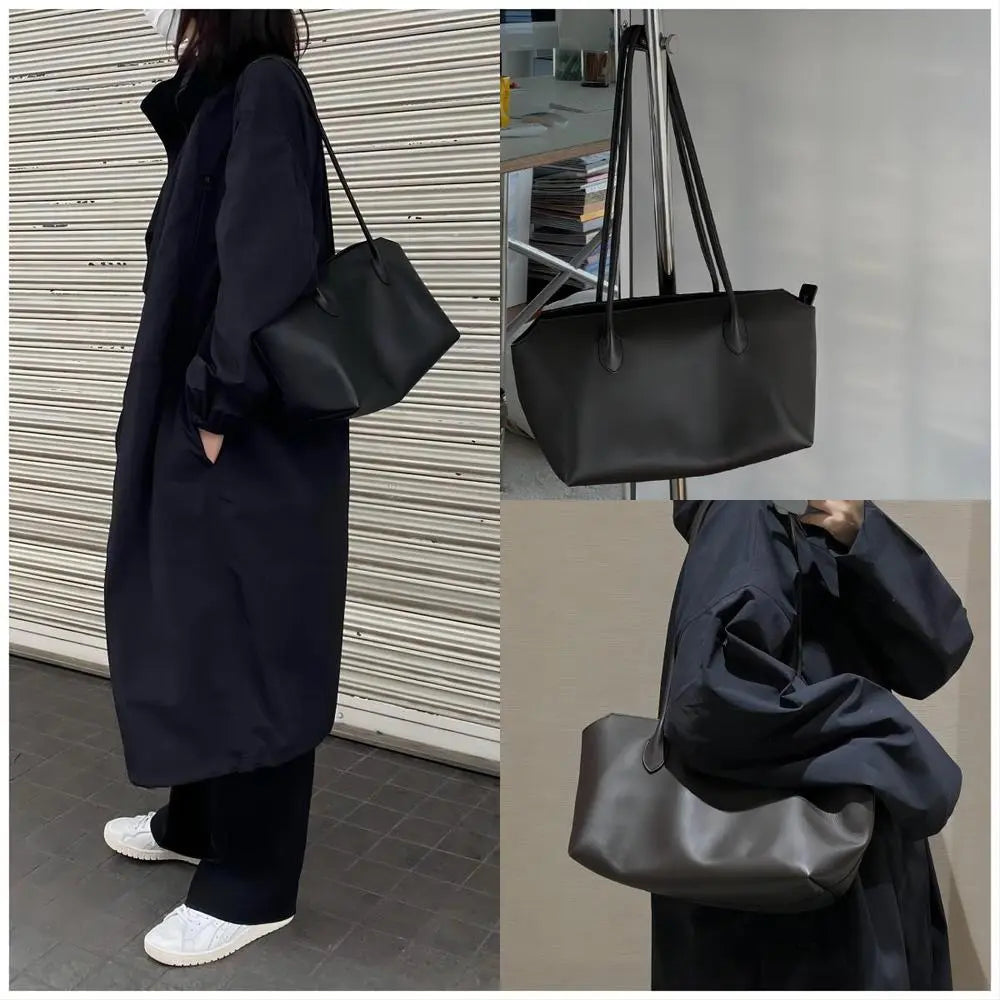 Leather Large Capacity tote Bag