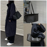 Leather Large Capacity tote Bag