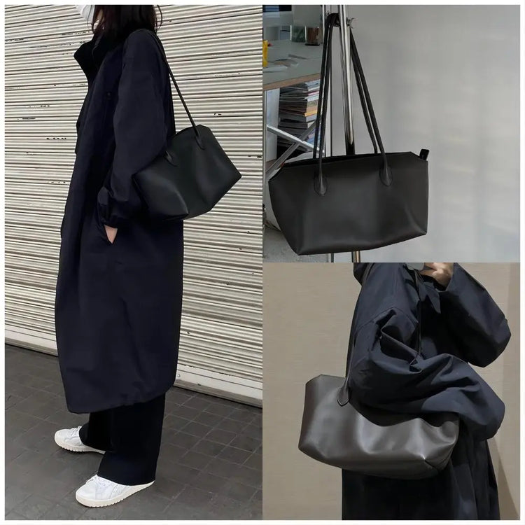 Leather Large Capacity tote Bag