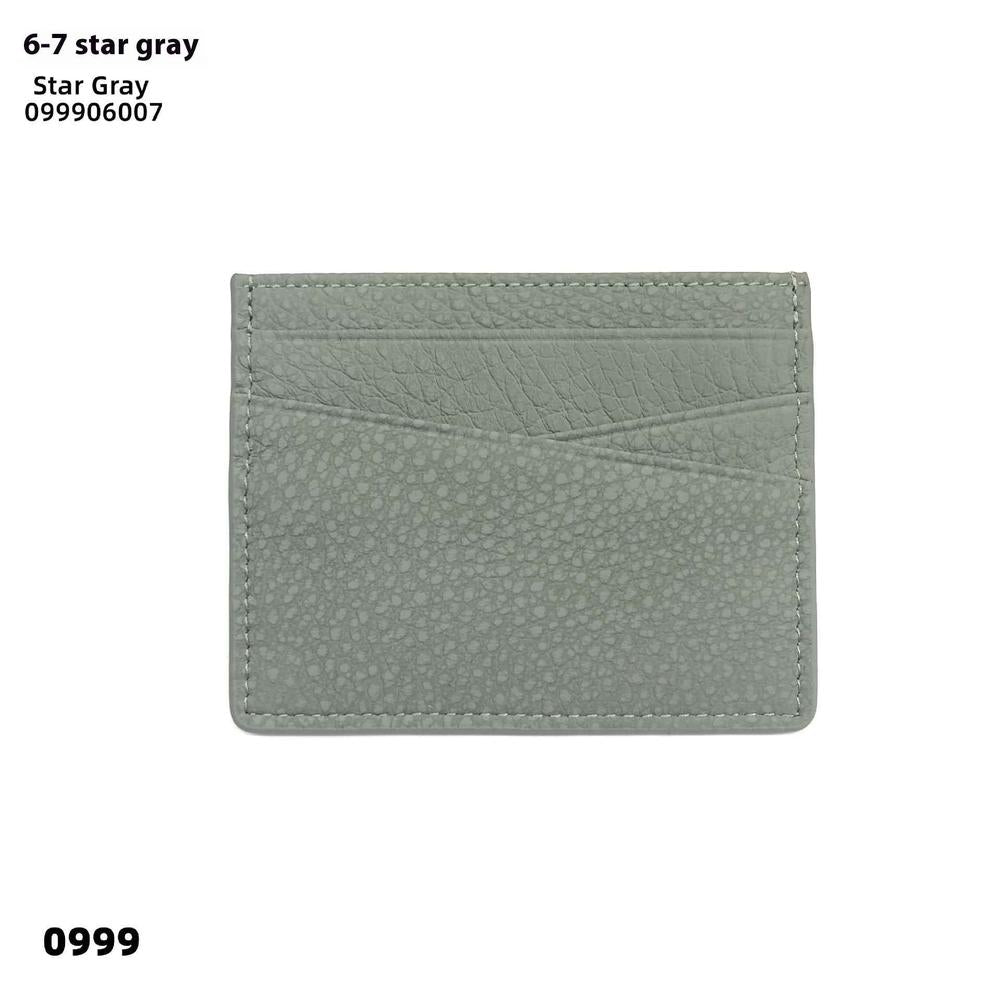 Leather Oil Edge Oblique Thin CardHolder