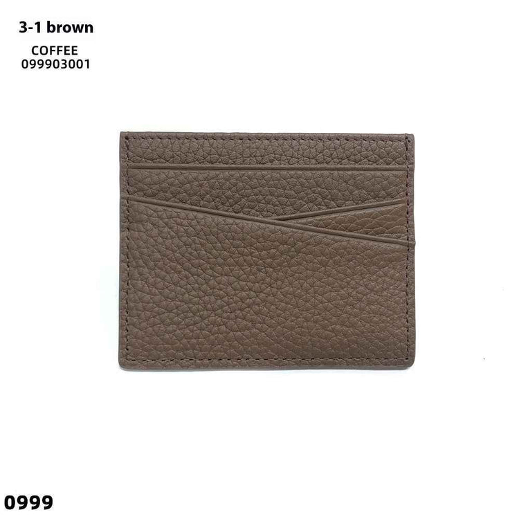 Leather Oil Edge Oblique Thin CardHolder