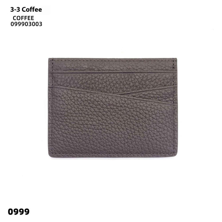 Leather Oil Edge Oblique Thin CardHolder