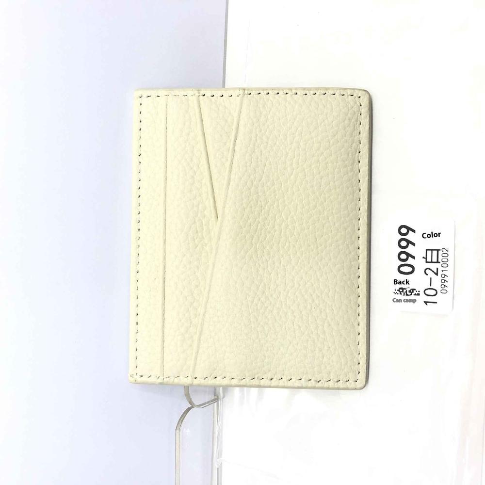Leather Oil Edge Oblique Thin CardHolder