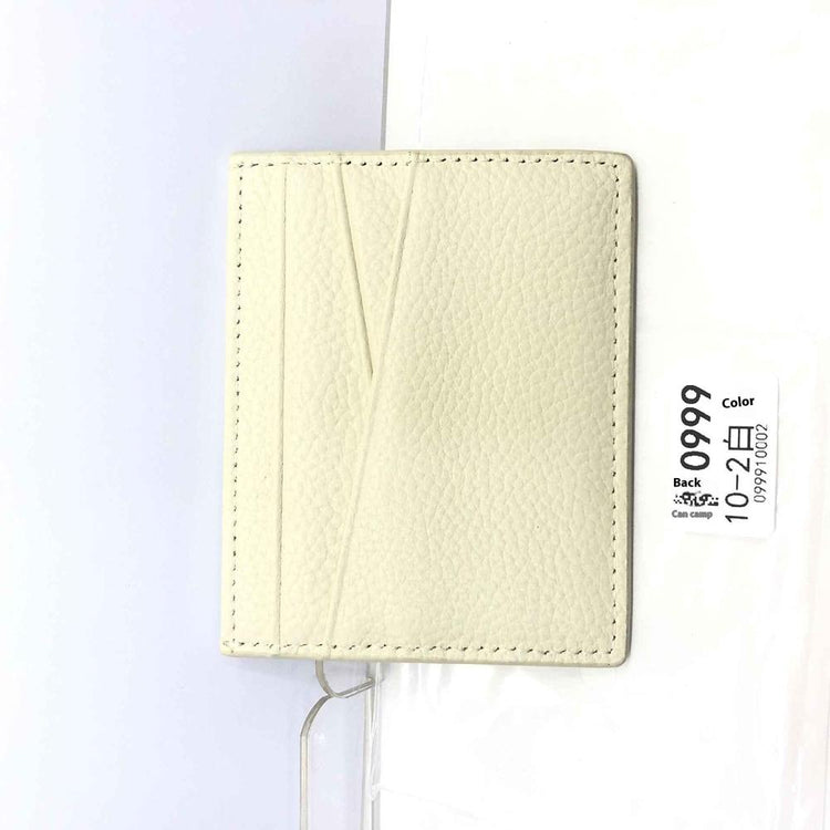 Leather Oil Edge Oblique Thin CardHolder