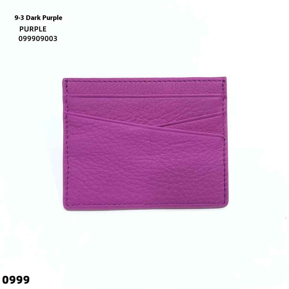 Leather Oil Edge Oblique Thin CardHolder