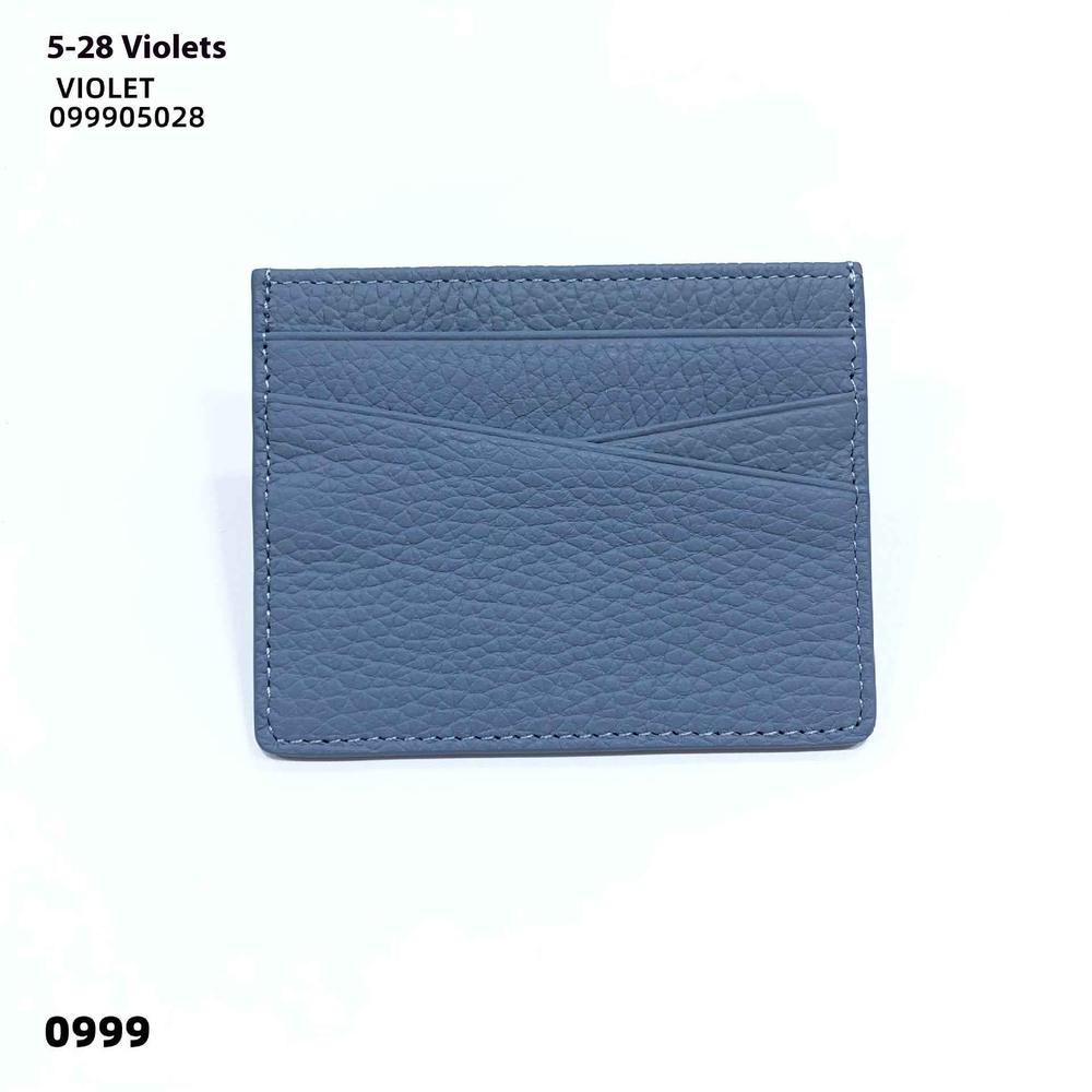 Leather Oil Edge Oblique Thin CardHolder