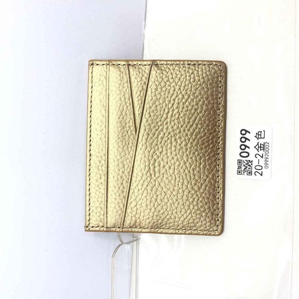 Leather Oil Edge Oblique Thin CardHolder