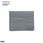 Leather Oil Edge Oblique Thin CardHolder