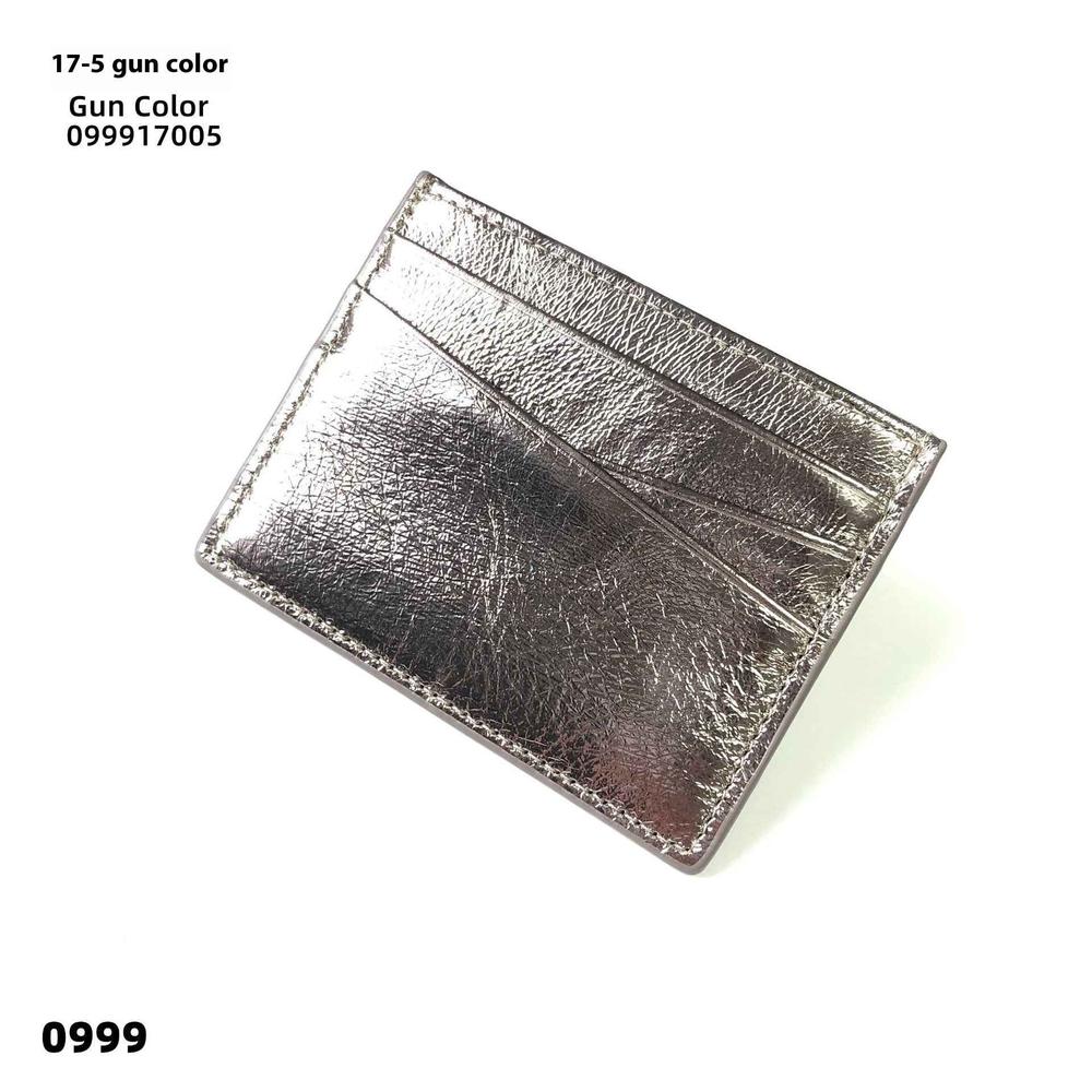 Leather Oil Edge Oblique Thin CardHolder