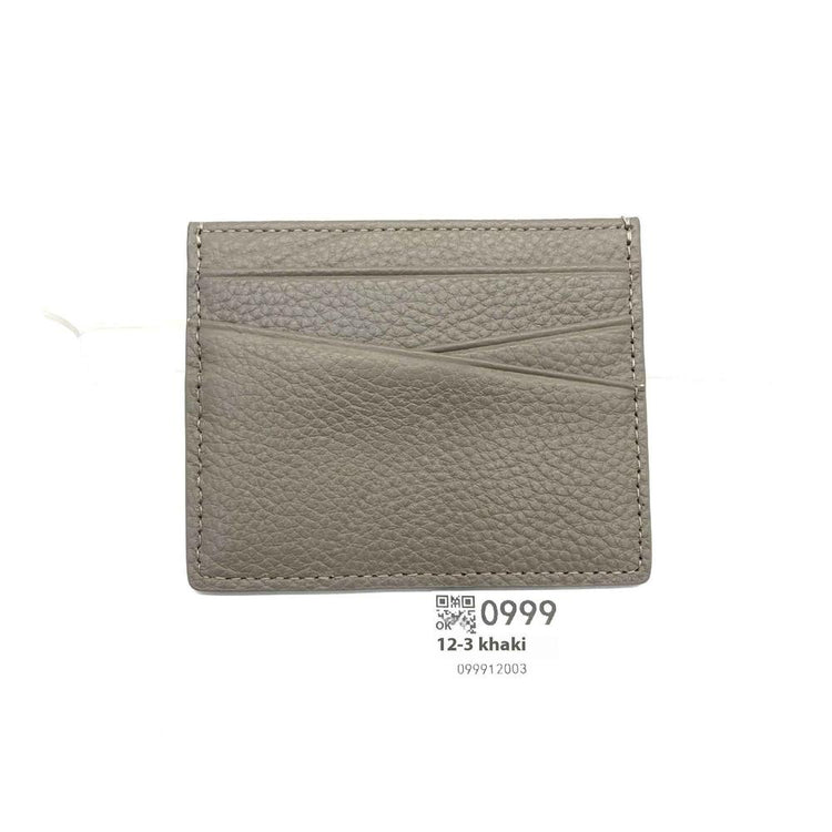 Leather Oil Edge Oblique Thin CardHolder