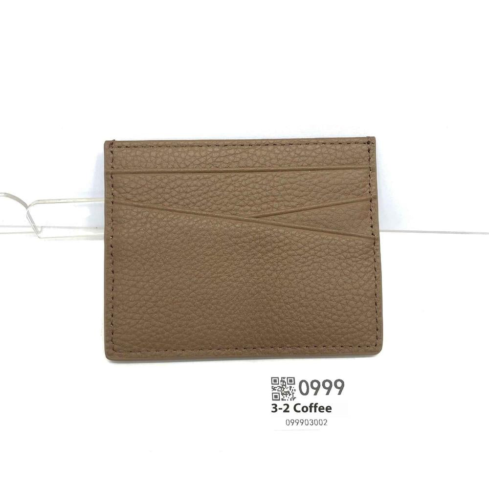 Leather Oil Edge Oblique Thin CardHolder