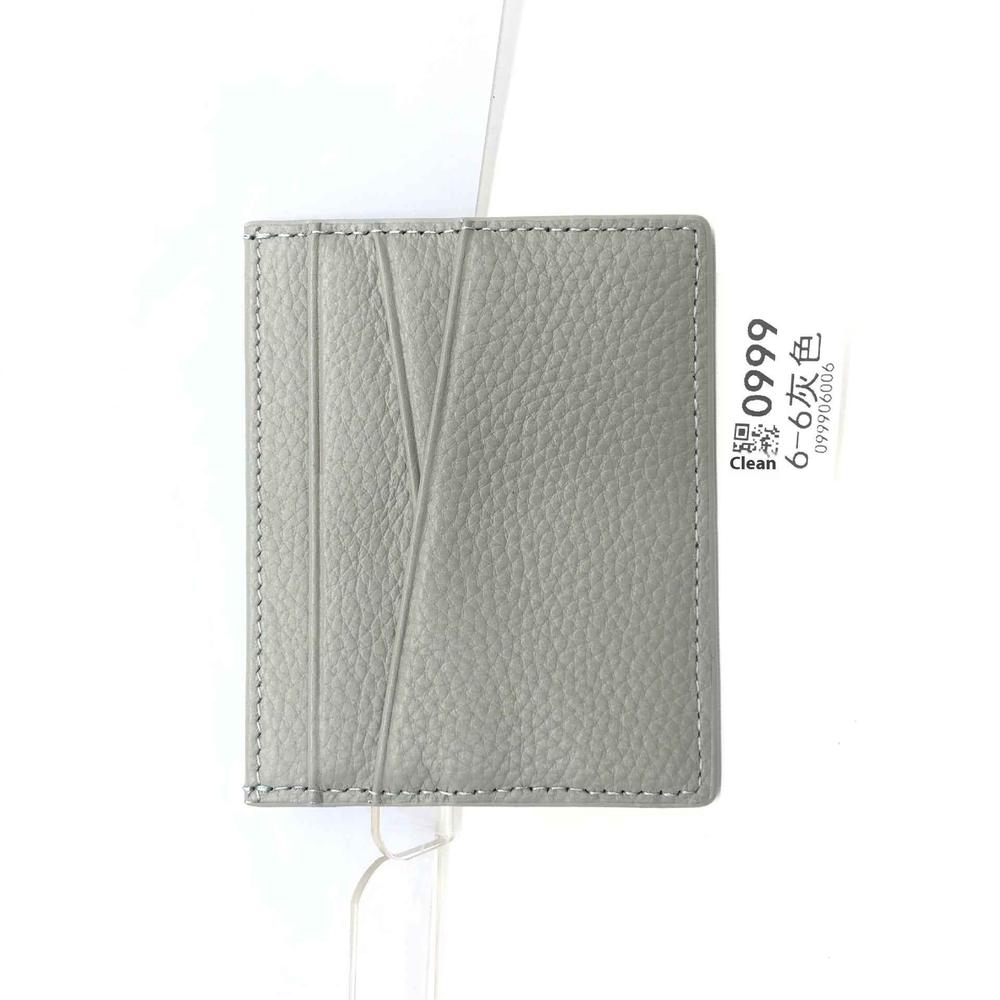 Leather Oil Edge Oblique Thin CardHolder
