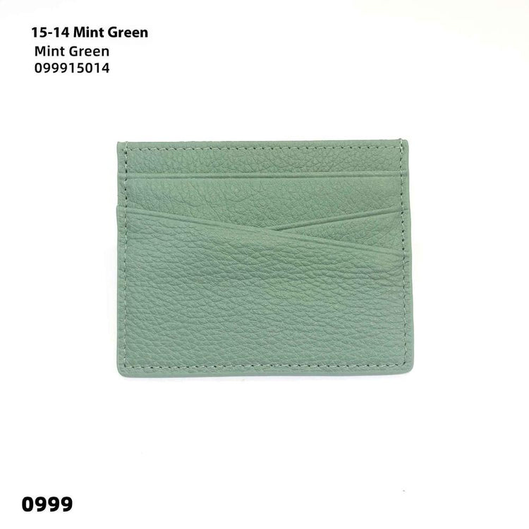 Leather Oil Edge Oblique Thin CardHolder