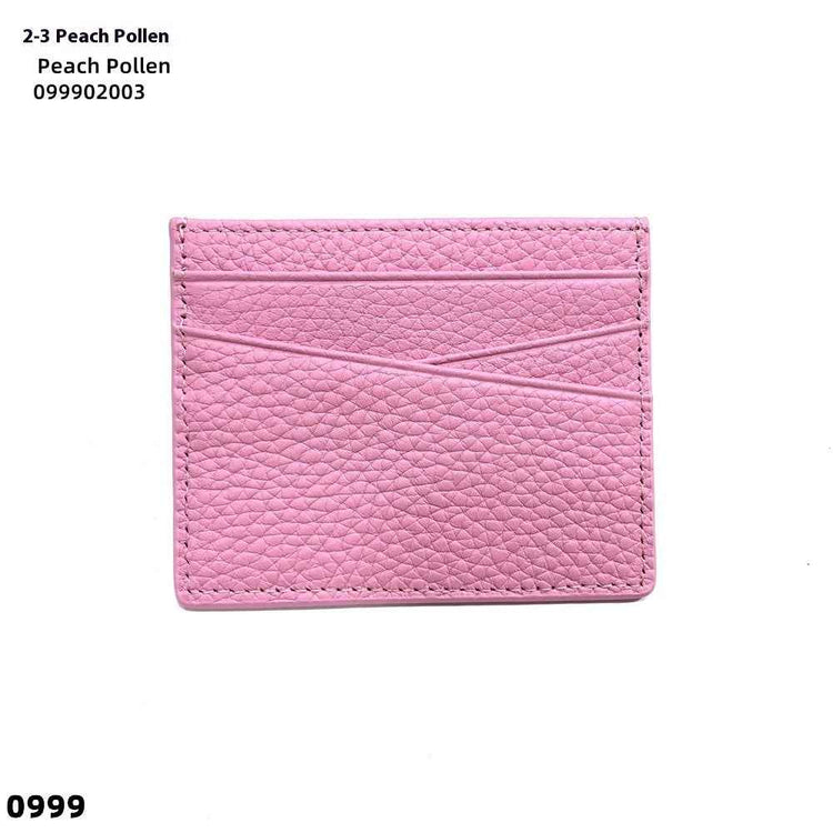 Leather Oil Edge Oblique Thin CardHolder