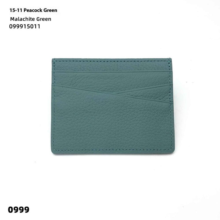 Leather Oil Edge Oblique Thin CardHolder