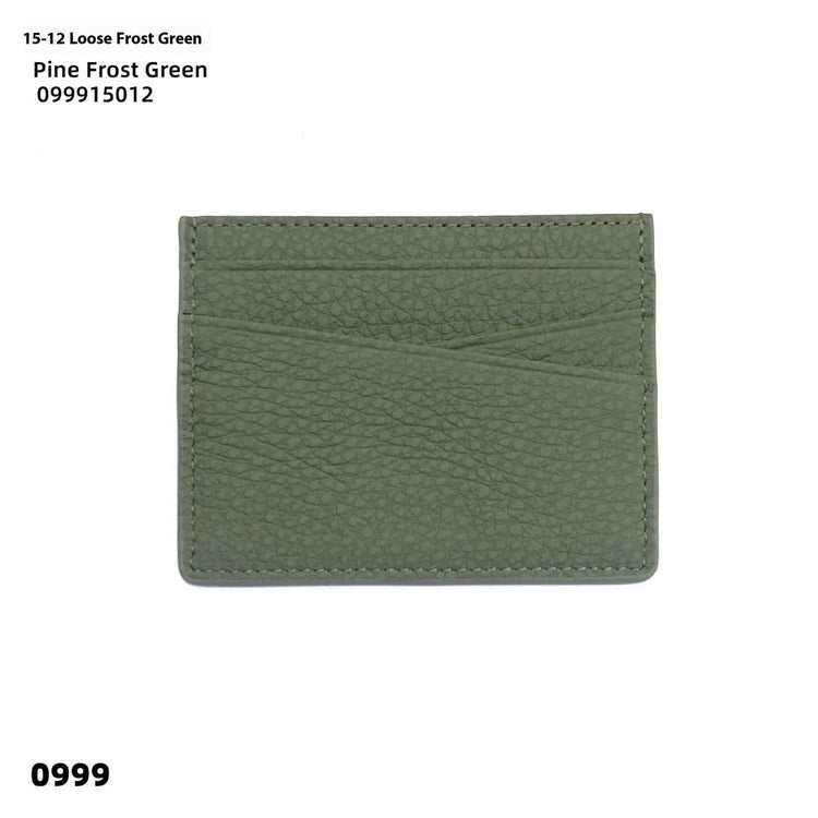 Leather Oil Edge Oblique Thin CardHolder