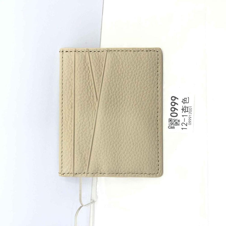 Leather Oil Edge Oblique Thin CardHolder
