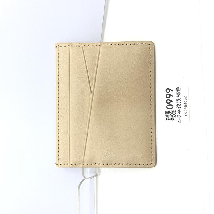 Leather Oil Edge Oblique Thin CardHolder