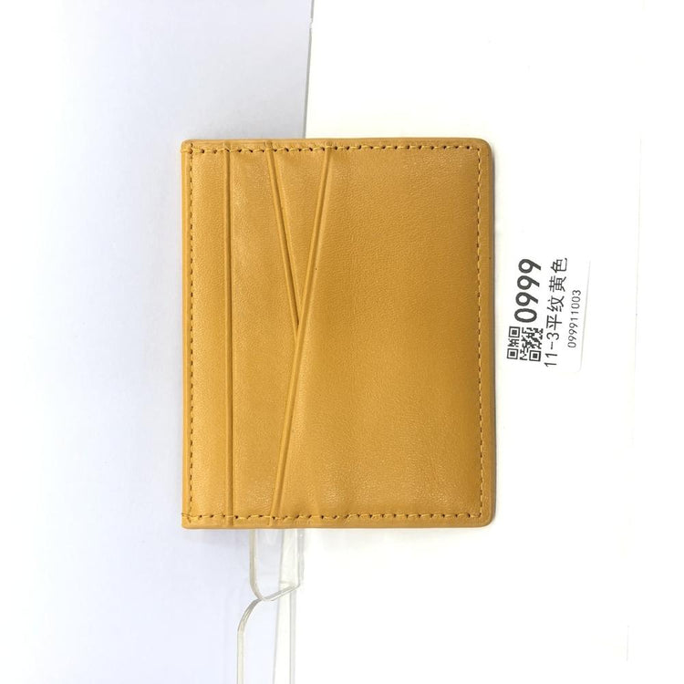 Leather Oil Edge Oblique Thin CardHolder