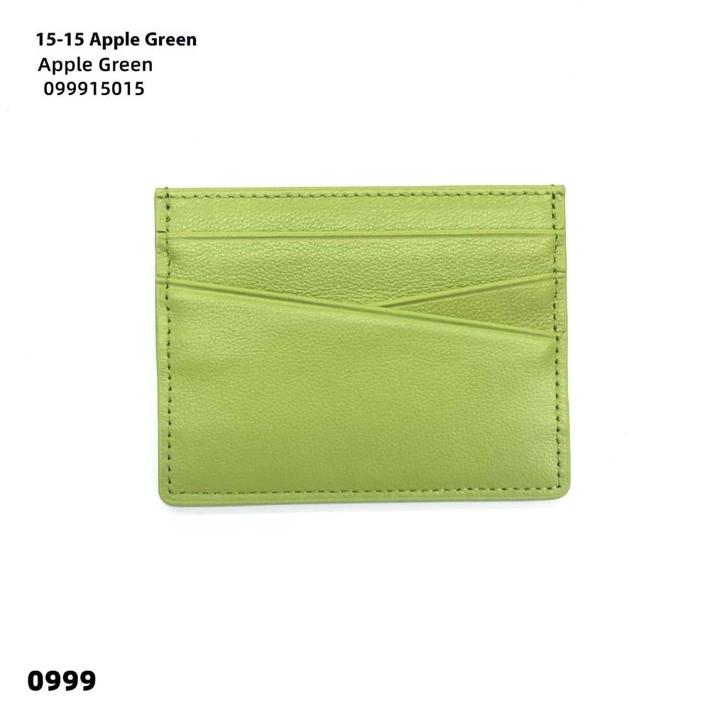Leather Oil Edge Oblique Thin CardHolder