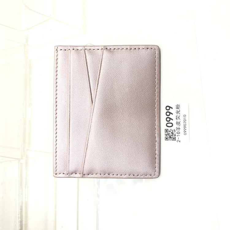 Leather Oil Edge Oblique Thin CardHolder